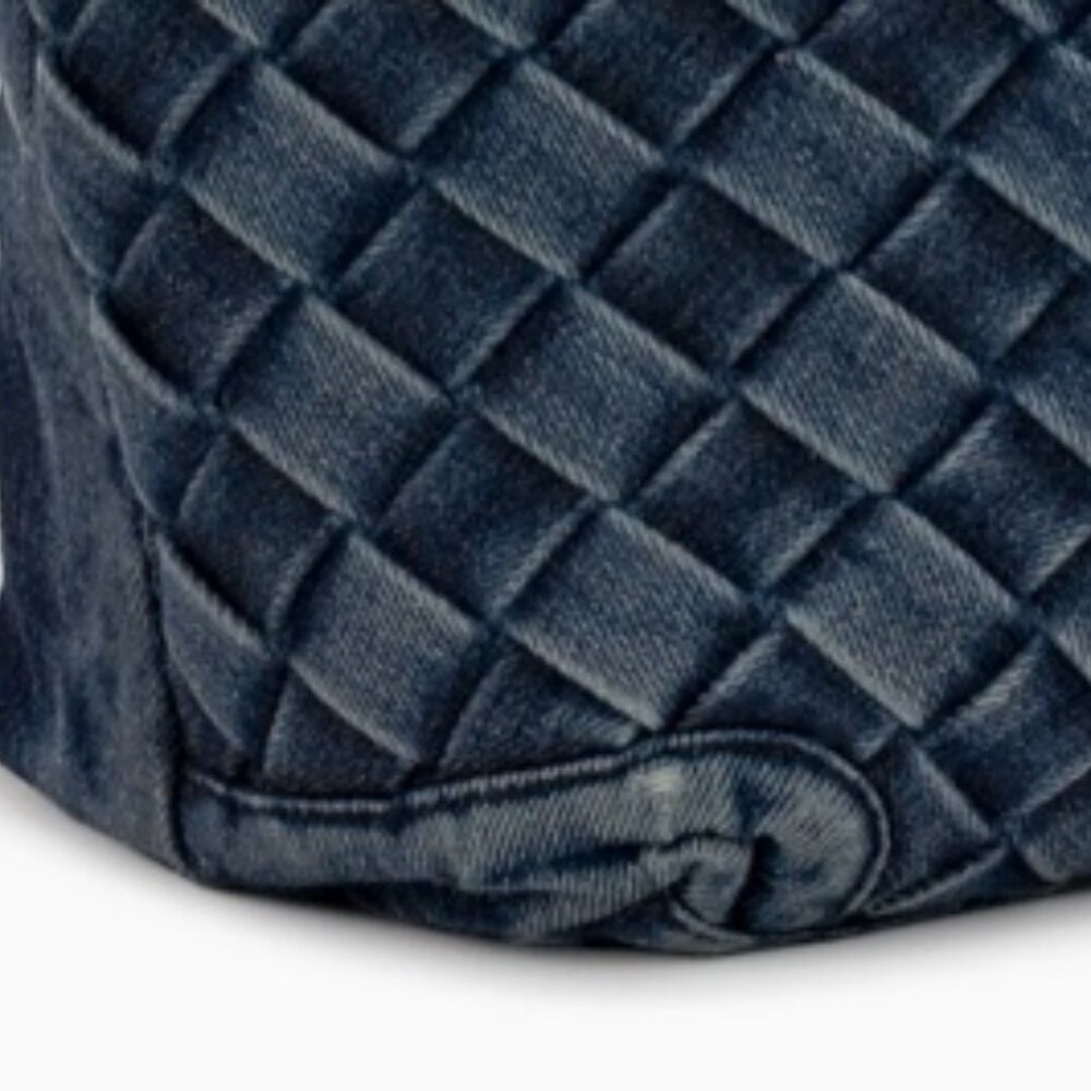 Patricia Nash Viotti Tote with Greek Map Scarf - Washed Woven Denim - NEW - Picture 7 of 8